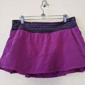 Lululemon Pace Rival Skirt Size 10 Violet